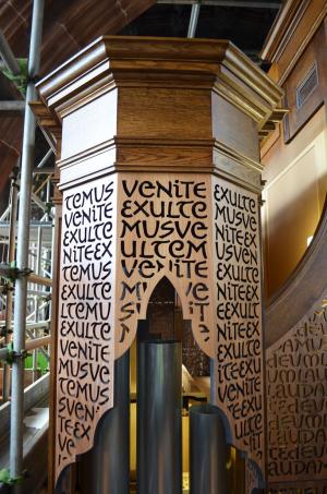 pipe organ shades, Stephen Raw, Manchester Cathedral